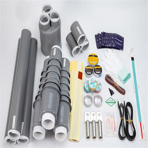 Cable accessories and connectors Cold shrink joint and termination.